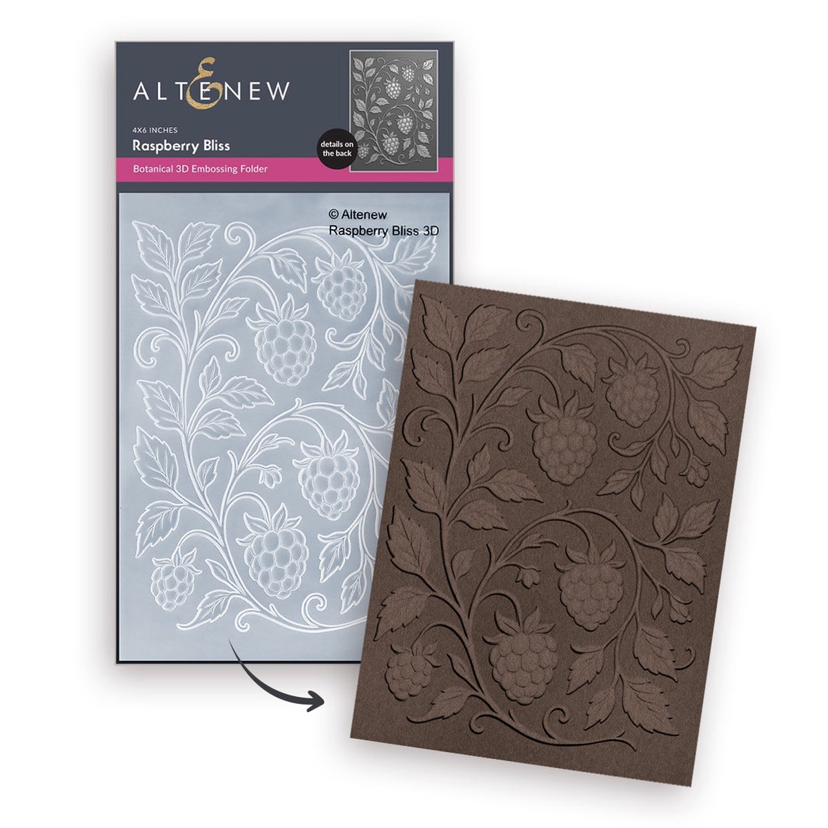 Altenew Raspberry Bliss 3D Embossing Folder