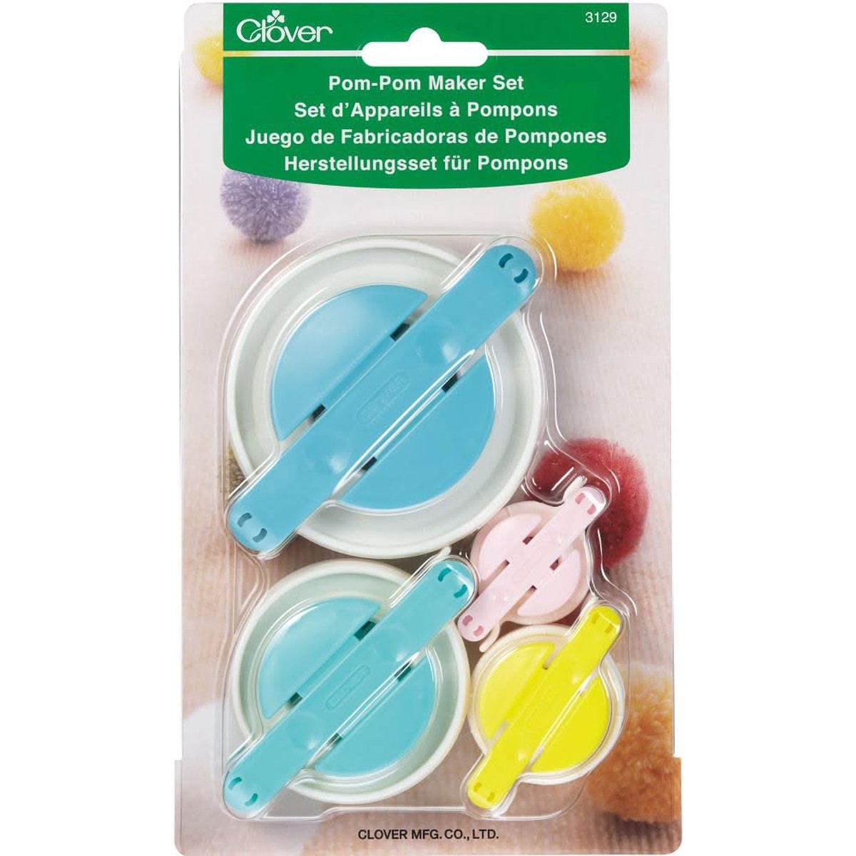 Clover Pom-Pom Maker Set - 4 pack