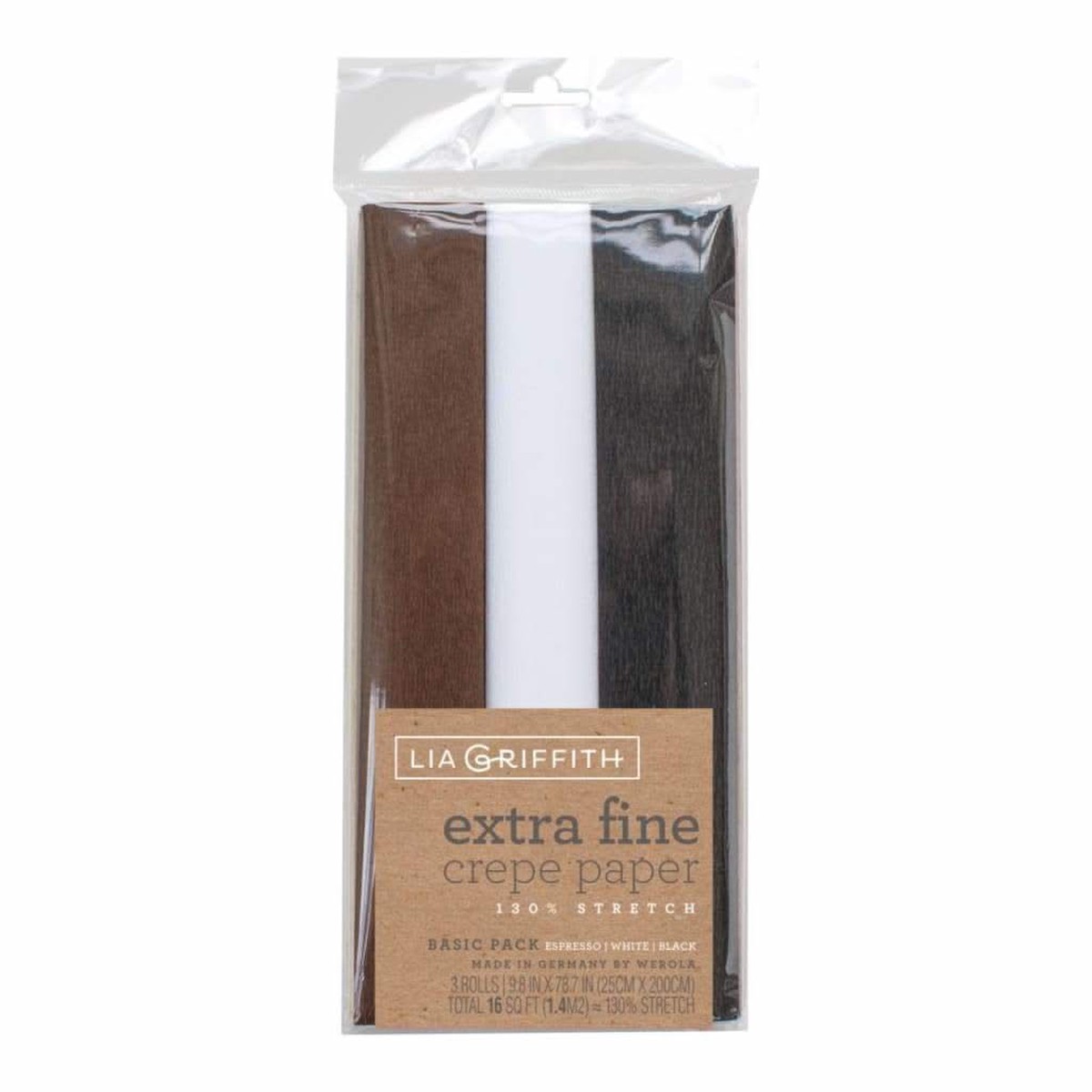 Lia Griffith - Extra Fine Crepe Paper 3 pack - Basic