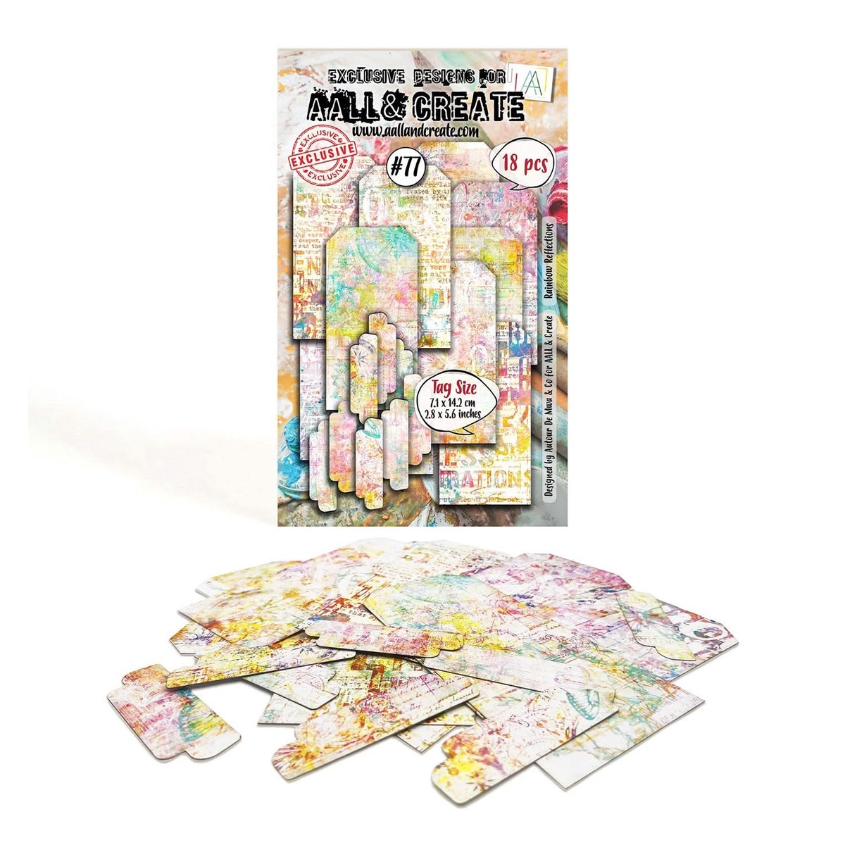 Aall & Create Ephemera Die-Cuts #77 - Rainbow Reflections*