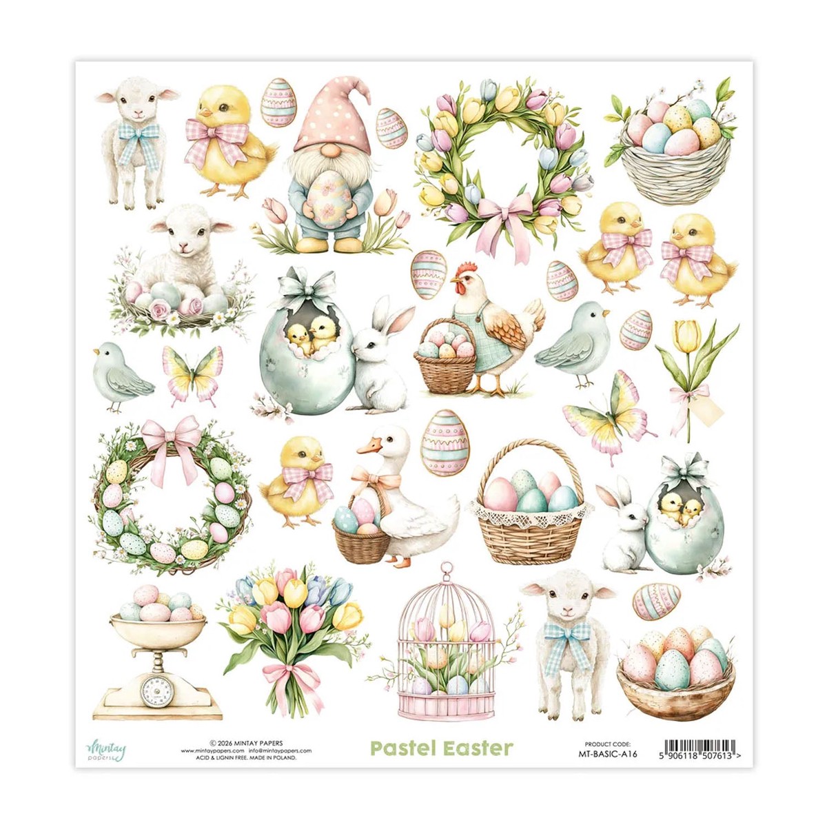 Mintay Paper Basic Elements - Pastel Easter