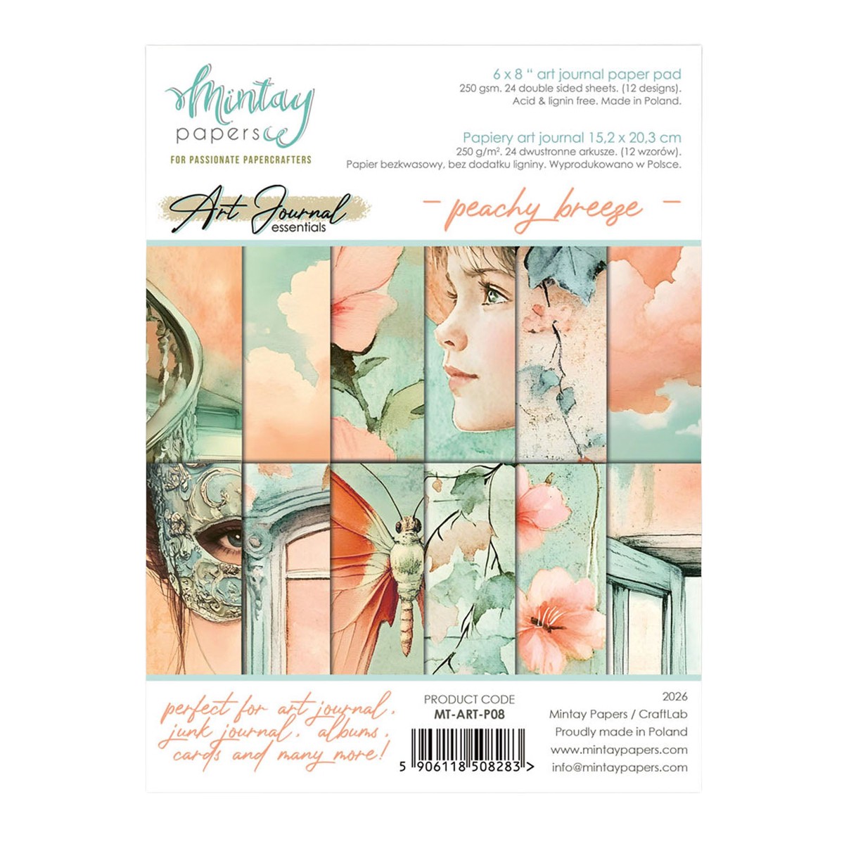 Mintay Art Journal Essentials - Peachy Breeze